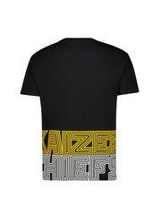 Kids Supporters Graphic Cotton Tee - Black