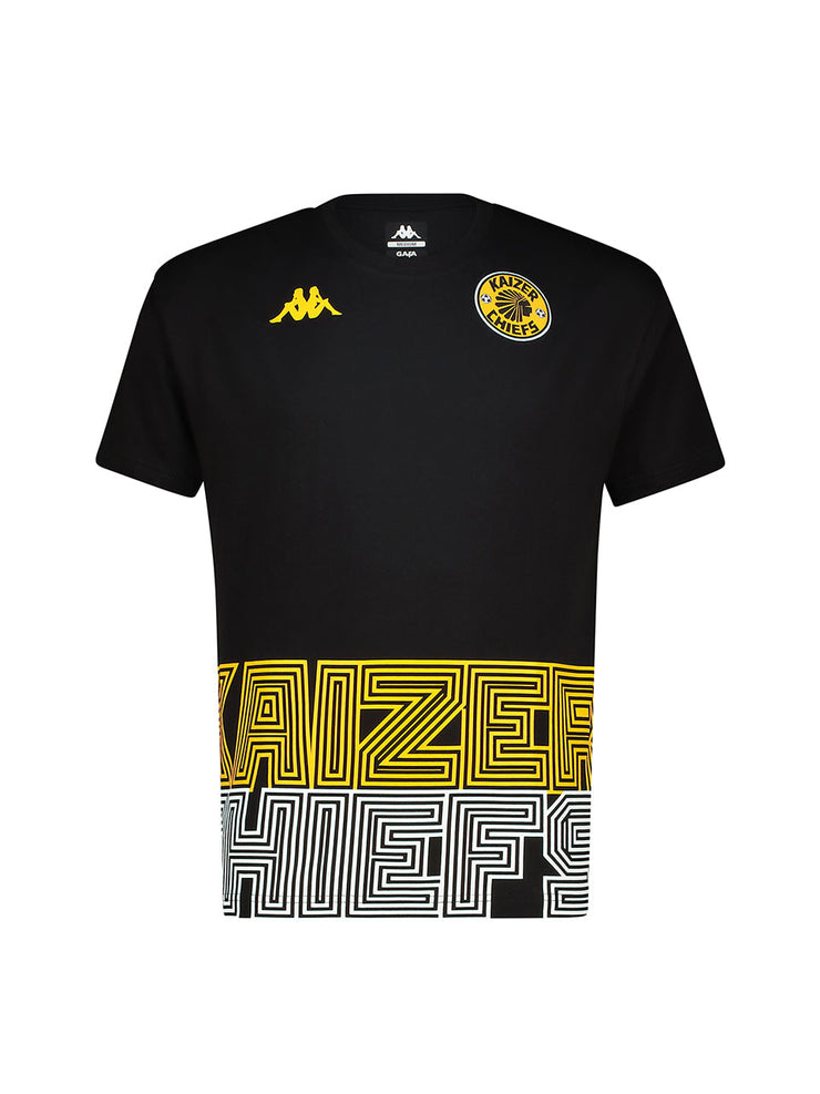 Kids Supporters Graphic Cotton Tee - Black