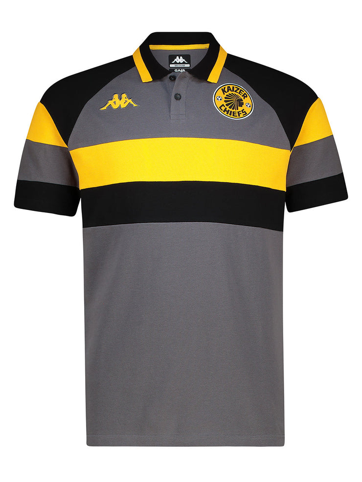 Supporters Leisure Polo - Grey/Black/Yellow