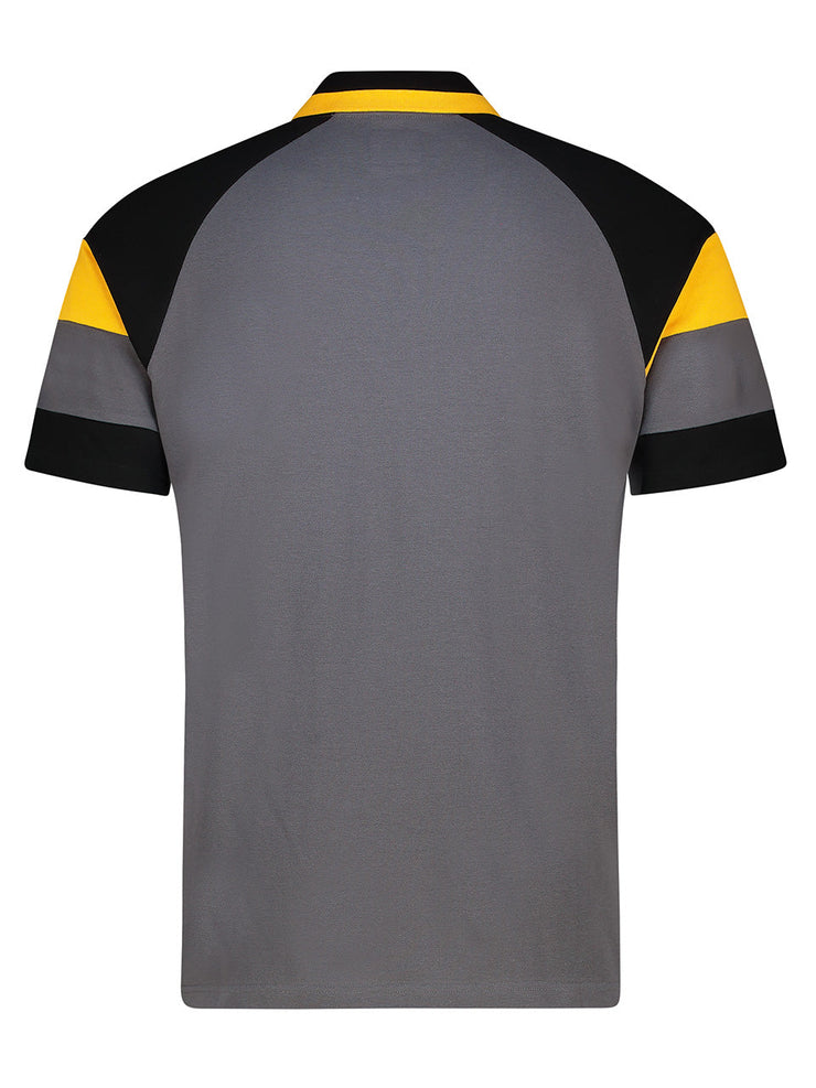 Supporters Leisure Polo - Grey/Black/Yellow